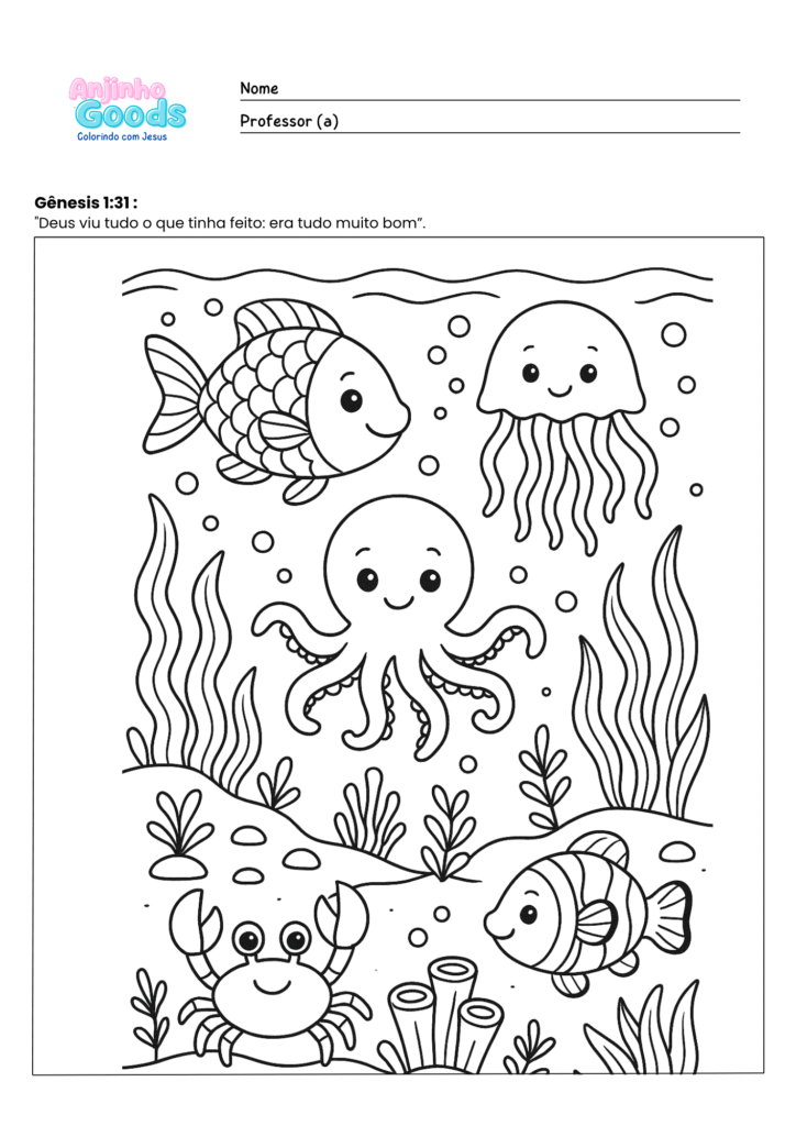 Desenhos para colorir Anjinho Goods (2)