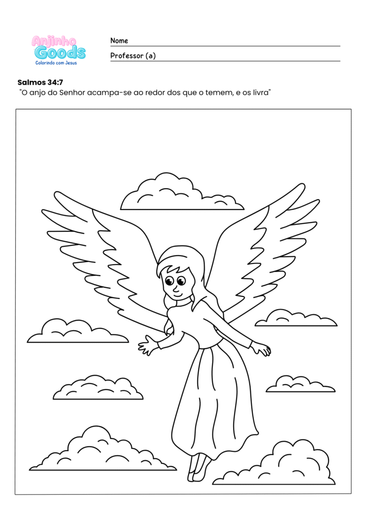 Desenhos para colorir Anjinho Goods (3)
