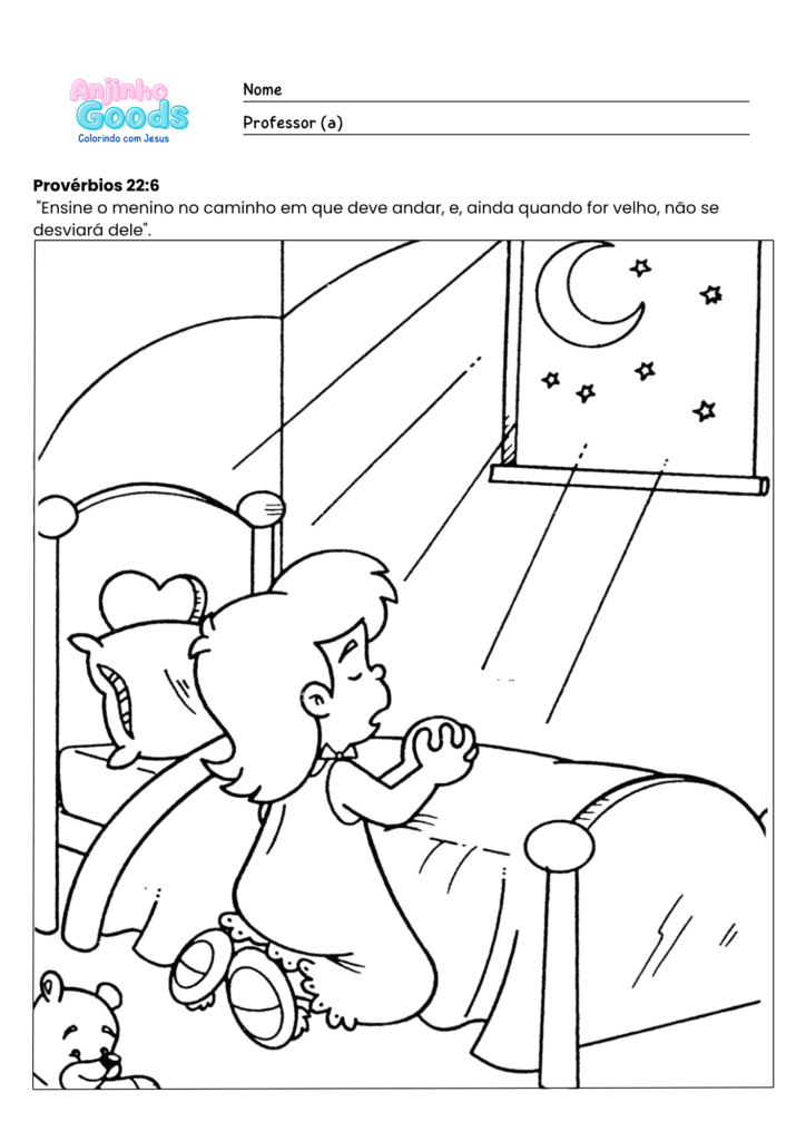 Desenhos para colorir Anjinho Goods (6)