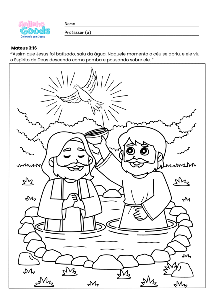 Documento A4 com desenhos para colorir religioso ilustrado preto e branco (9)